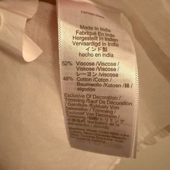 NWOT Madewell Lace-Inset Pintucked Henley Top - Picture 10 of 10